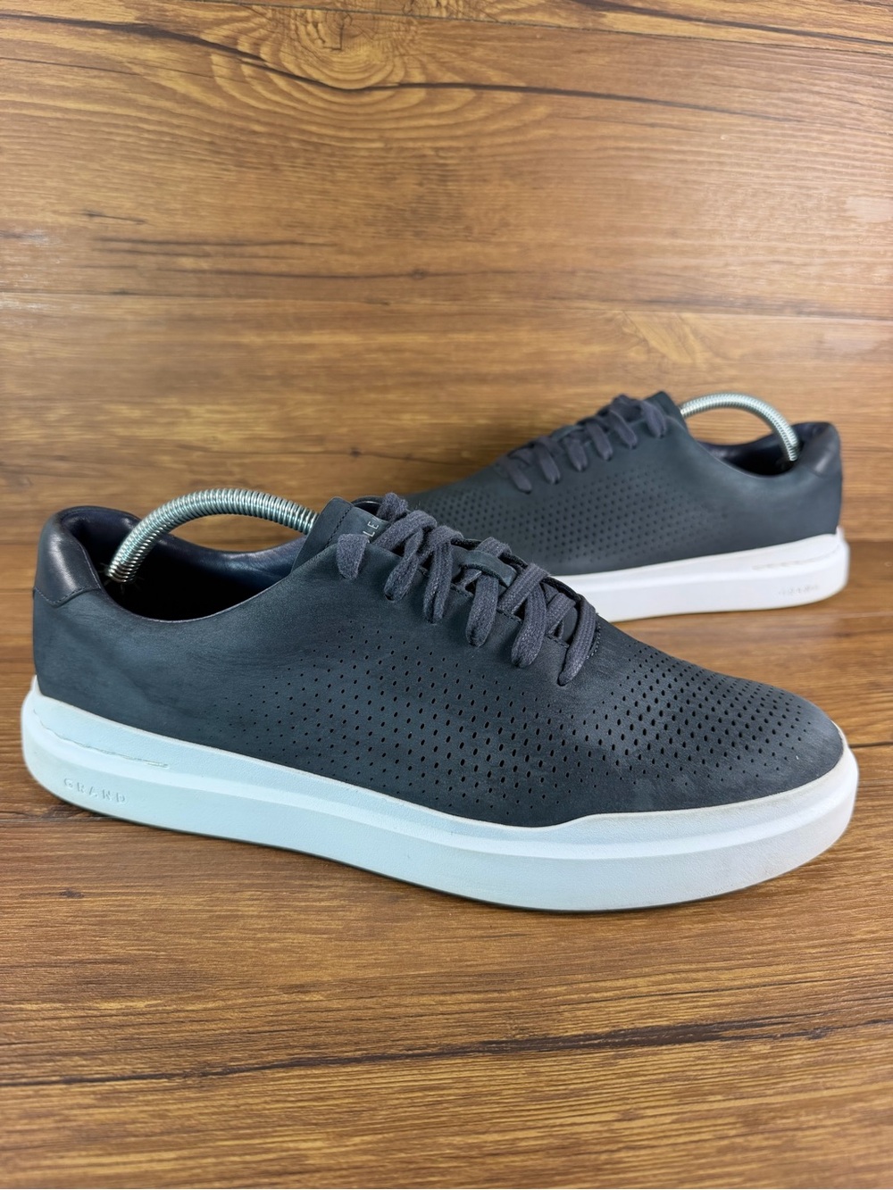 Cole Haan GrandPro Rally Laser Cut Sneakers Men’s Size 10 Blue Leather